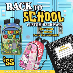 $40 SALE CUSTOM BACKPACK