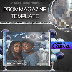 Canva Prom Magazine Template