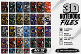 ALL 32 FOOTBALL 3D NOTEBOOKS | 3MF FILES