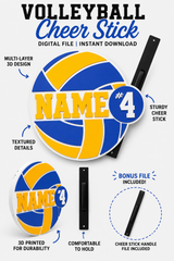 Volleyball Cheer Stick 3MF| STL File