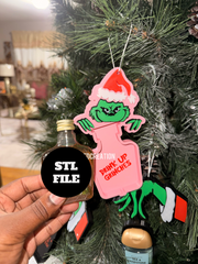 Grinchy Crown Drink Ornament STL | 3MF