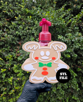 Gingerbread Man Soap Holder 3D File