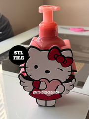 HI KITTY Valentines Day Soap Holder 3D File