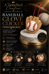 Baseball Glove Clicker Fidget Keychain