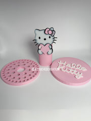 Three Piece Pink Cat ninja set