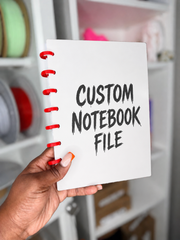 Custom Notebook DIGITAL File