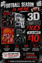 1 FOOTBALL 3D NOTEBOOK | 3MF FILE