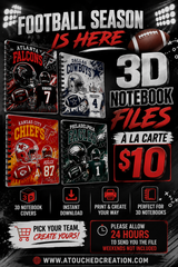 1 FOOTBALL 3D NOTEBOOK | 3MF FILE