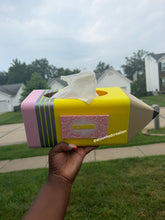 Teacher Pencil Tissue Box