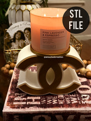 LUXURY CANDLE HOLDER STL | 3MF FILE