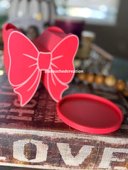 BOW CANDLE HOLDER STL | 3MF FILE