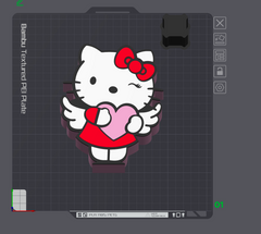 HI KITTY Valentines Day Soap Holder 3D File