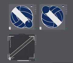 Volleyball Cheer Stick 3MF| STL File