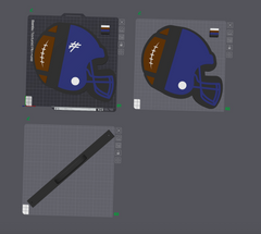 Football Helmet Cheer Stick 3MF| STL File