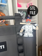 Baseball Player Pin Digital File 3MF | STL