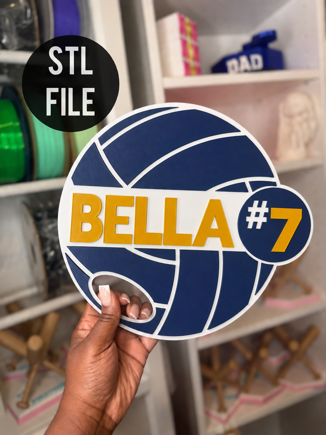 VOLLEYBALL Spirit Fan 3MF | STL FILE