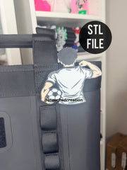 Soccer Player Pin Digital File 3MF | STL