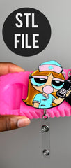 Bubbles badge reel 3mf file