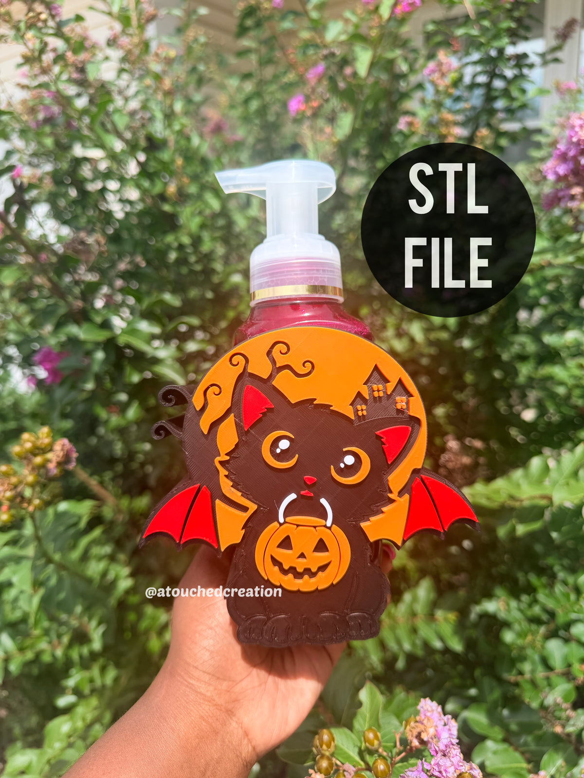 Black Cat Soap Holder 3D File