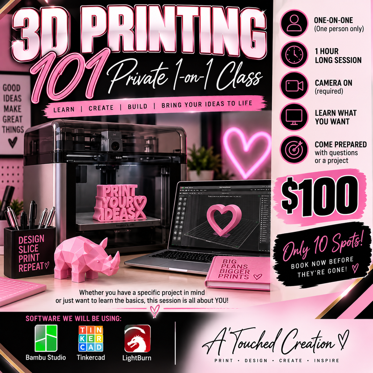 3D Printing 101 | Private 1-on-1 Session