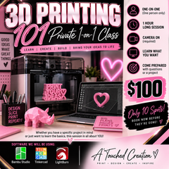 3D Printing 101 | Private 1-on-1 Session