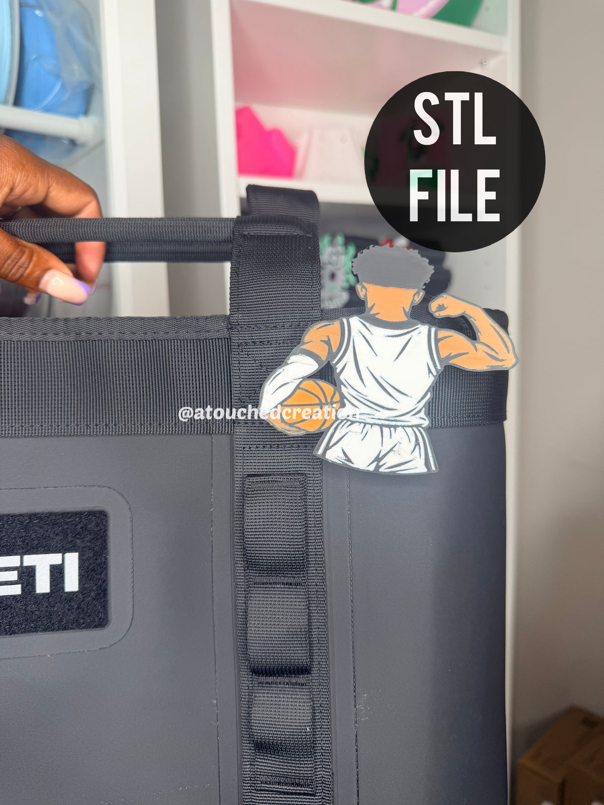 Basketball Player Pin (Boy) Digital File 3MF | STL