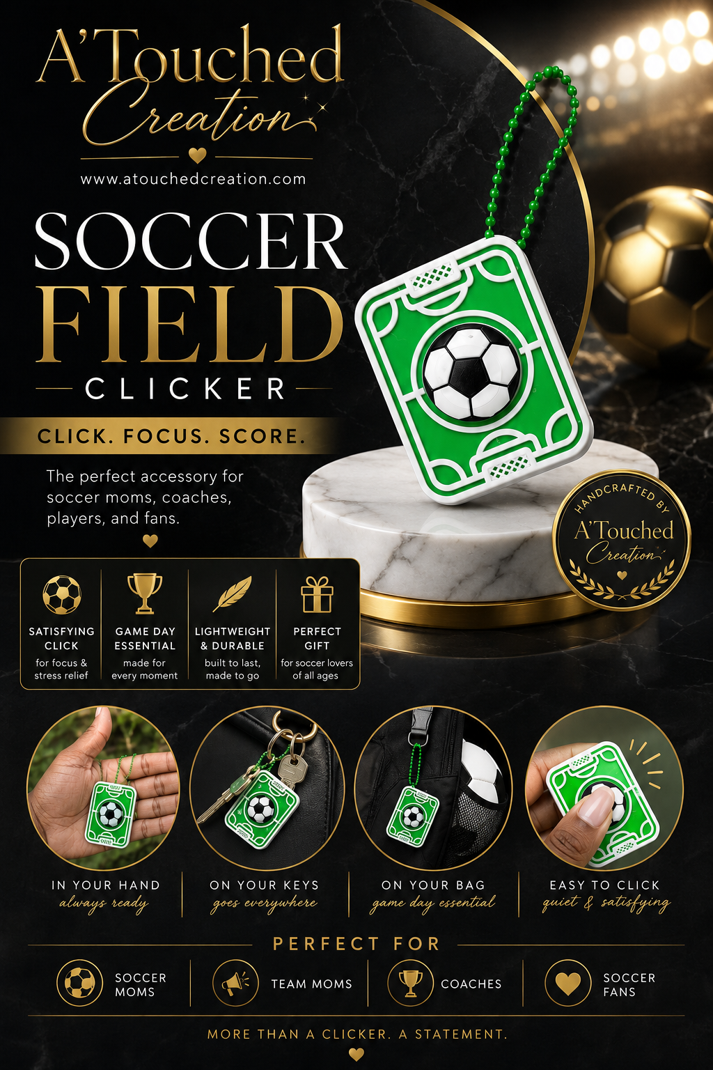 Soccer Field Fidget Clicker