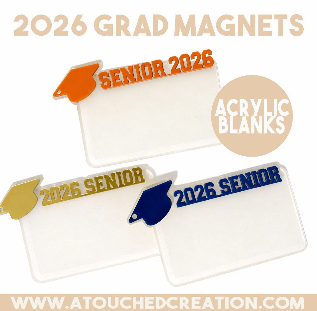 Grad Magnet Acrylic Blanks