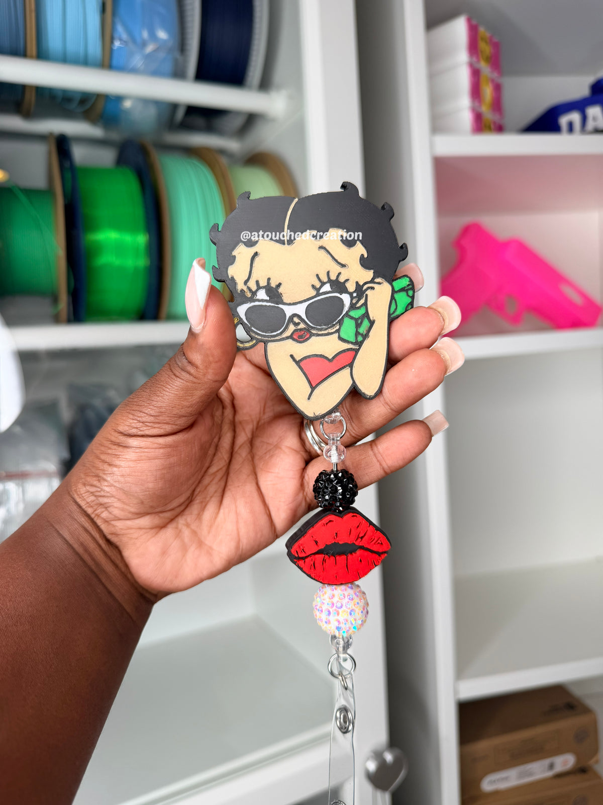 Betty Boop Badge Reel