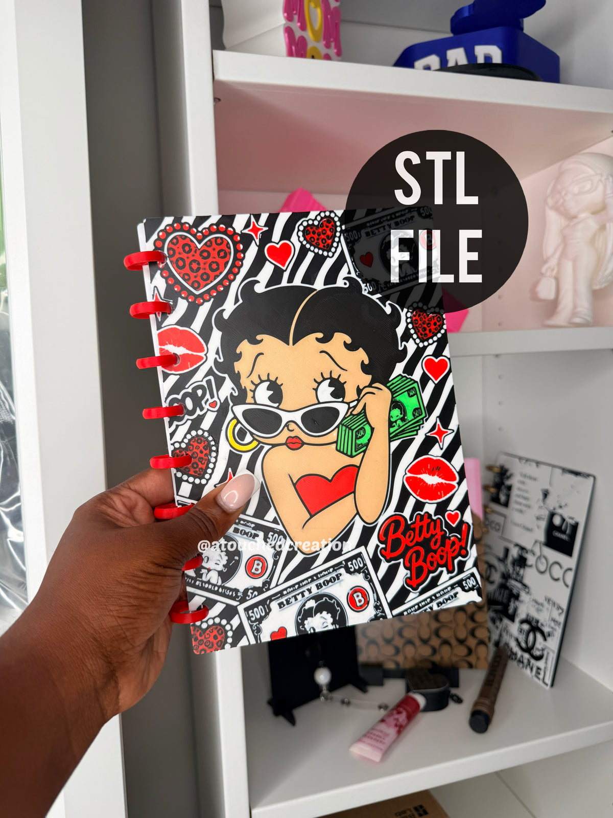 BettyB money notebook 3MF File