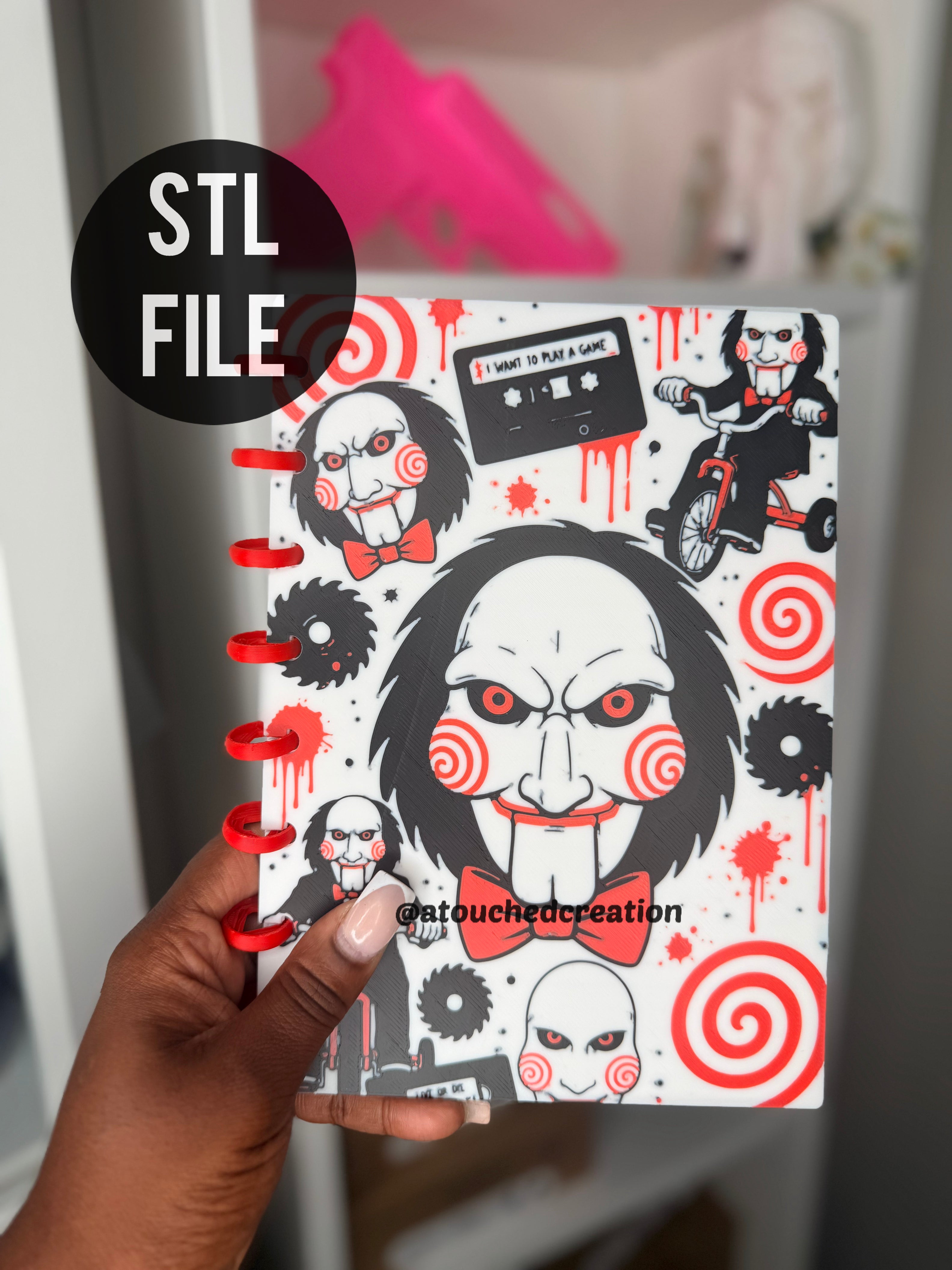 Horror 3 Pack Notebook Bundle 3MF Files