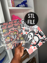Horror 3 Pack Notebook Bundle 3MF Files