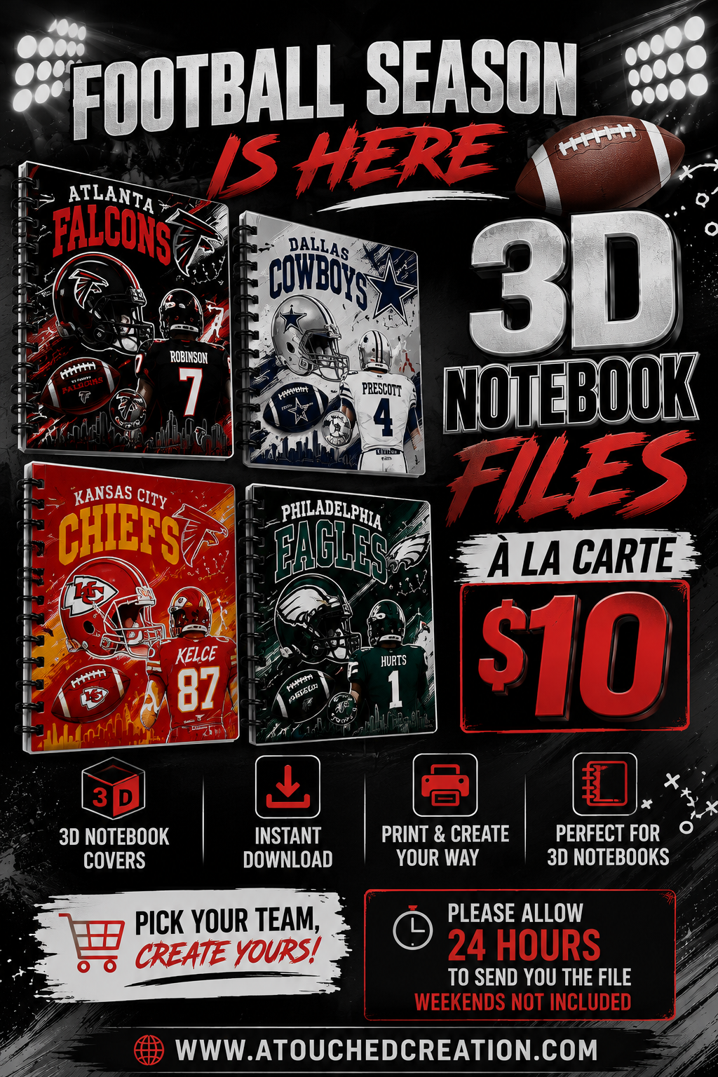 1 FOOTBALL 3D NOTEBOOK | 3MF FILE