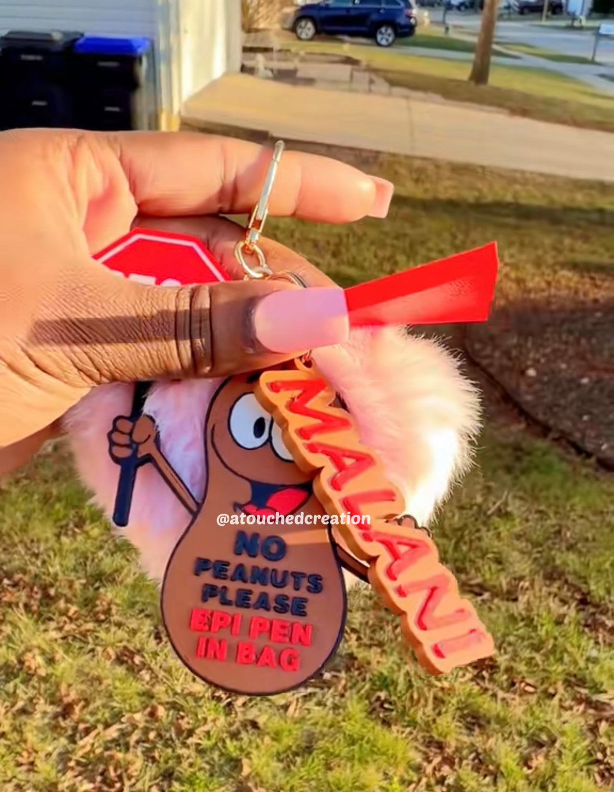 Allergy Emergency Contact Keychain