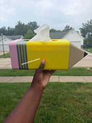 Teacher Pencil Tissue Box