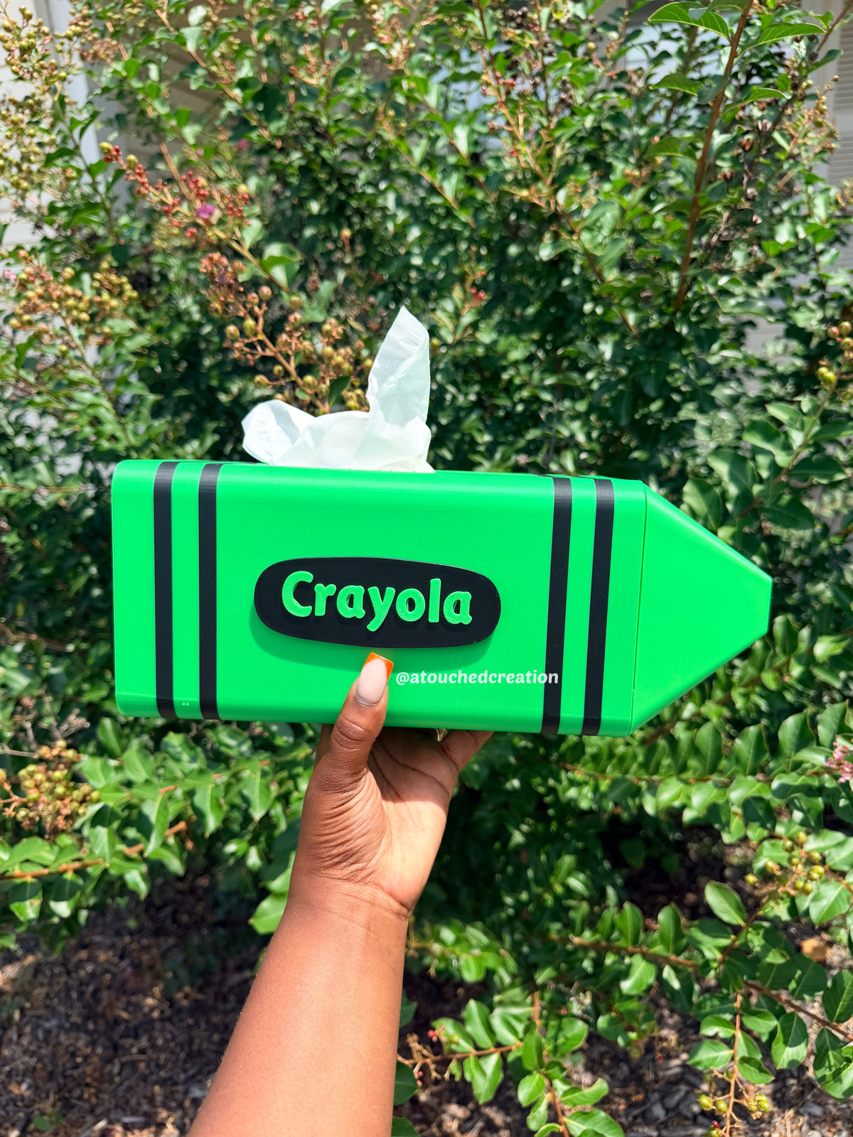 Teacher Crayon Tissue Box
