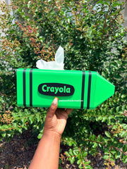 Teacher Crayon Tissue Box