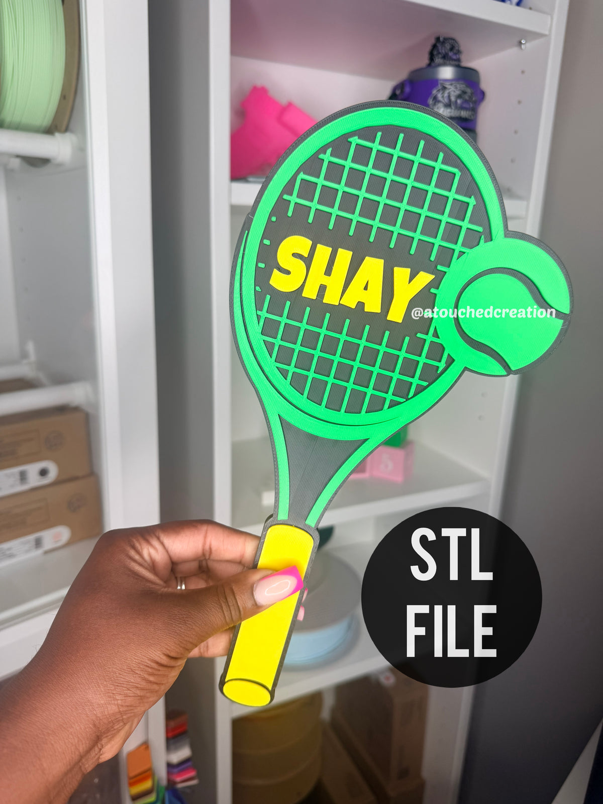2 FOR 1 TENNIS Cheer Stick 3MF| STL File