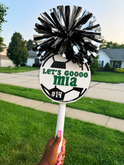 Custom Cheer Stick With Cowbell