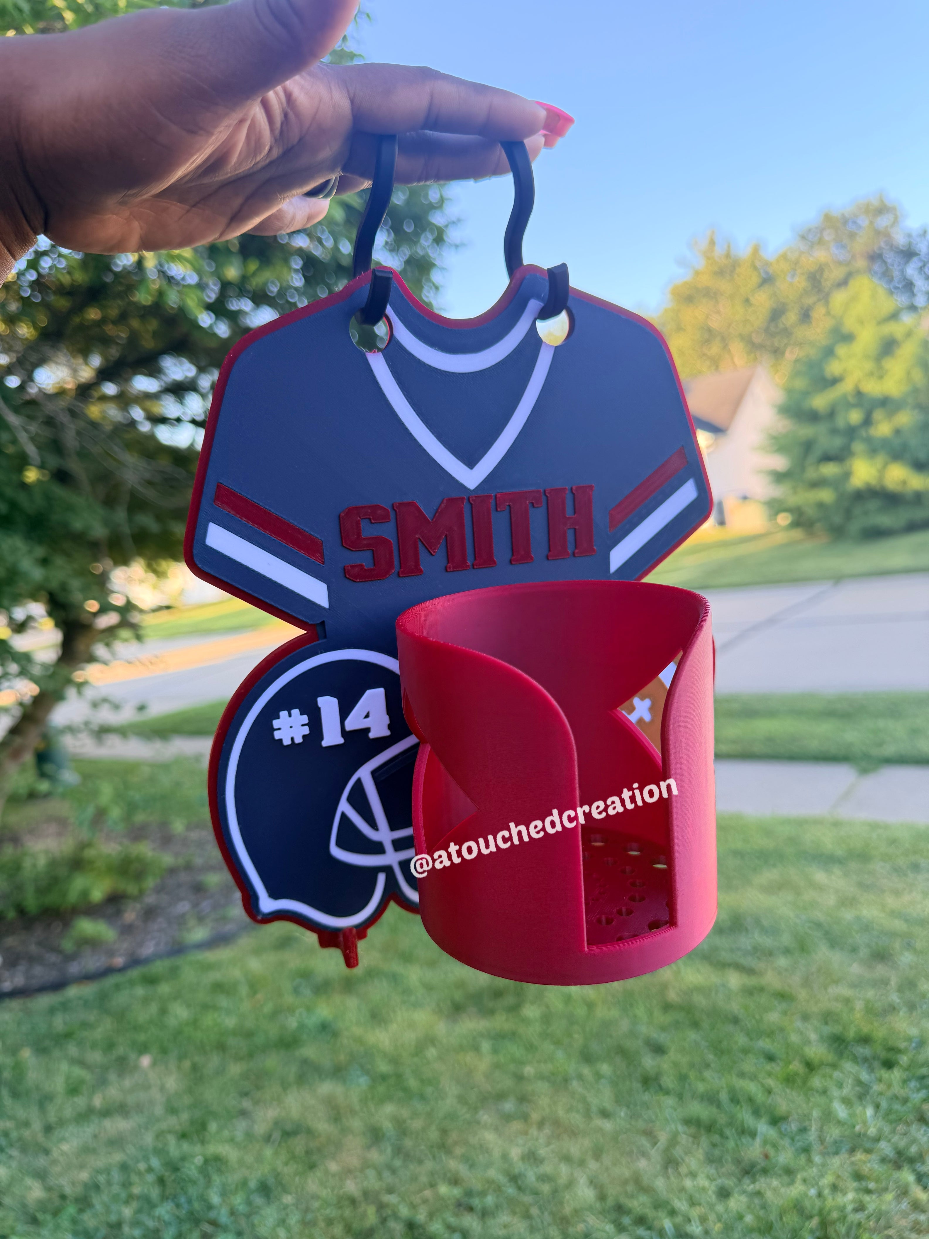 Football Caddy + BONUS CHEER STICK Digital 3D File