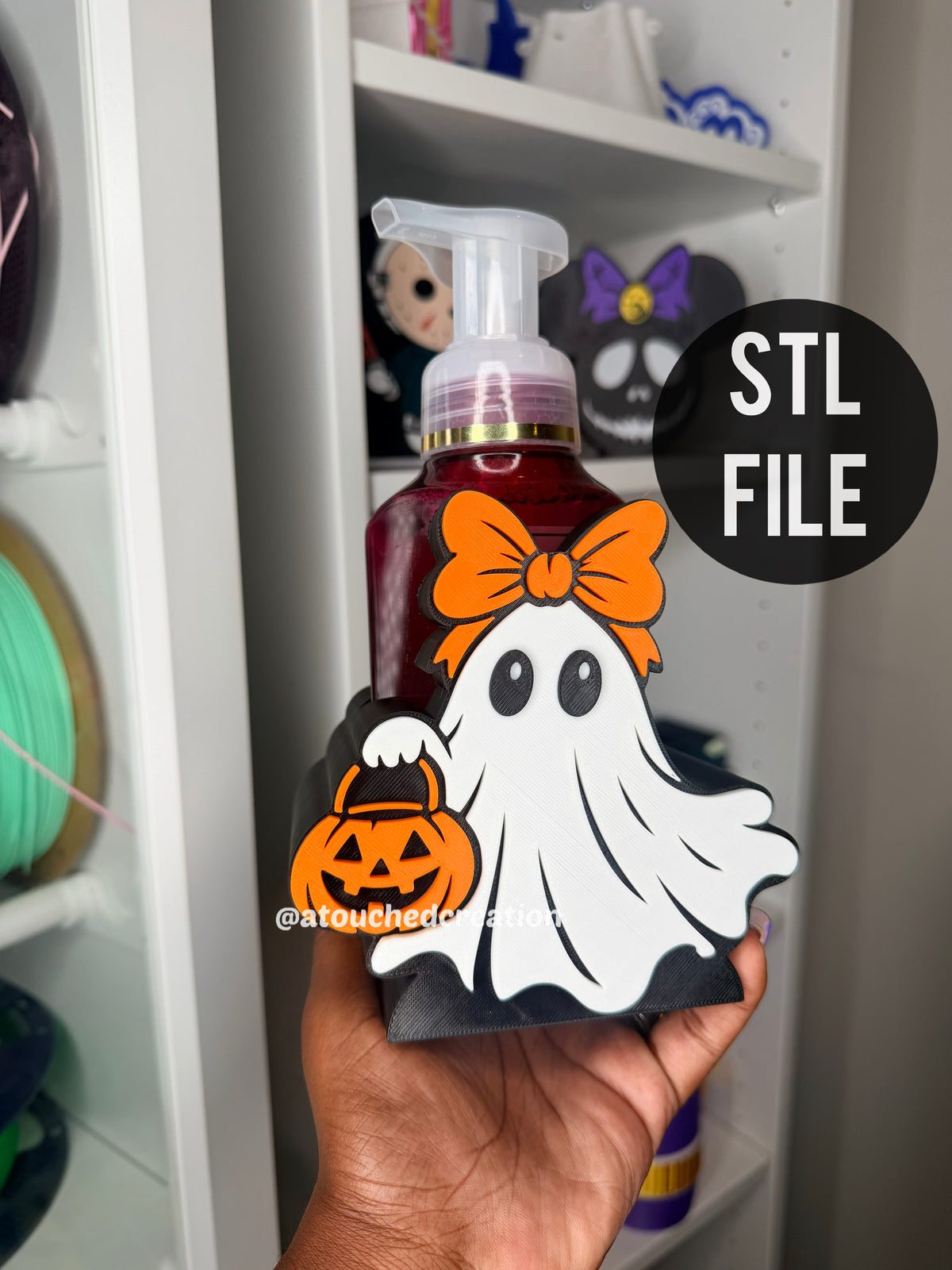 Cute Ghost Soap Holder 3D File