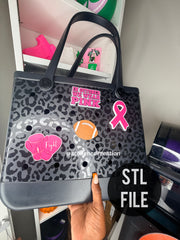 Breast Cancer Bag Charms DIGITAL 3MF| STL FILE