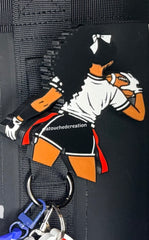 Flag Football Player Pin GIRL Digital File 3MF | STL