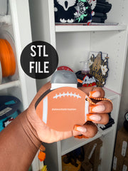 FOOTBALL SANITIZER HOLDER Digital File 3MF | STL