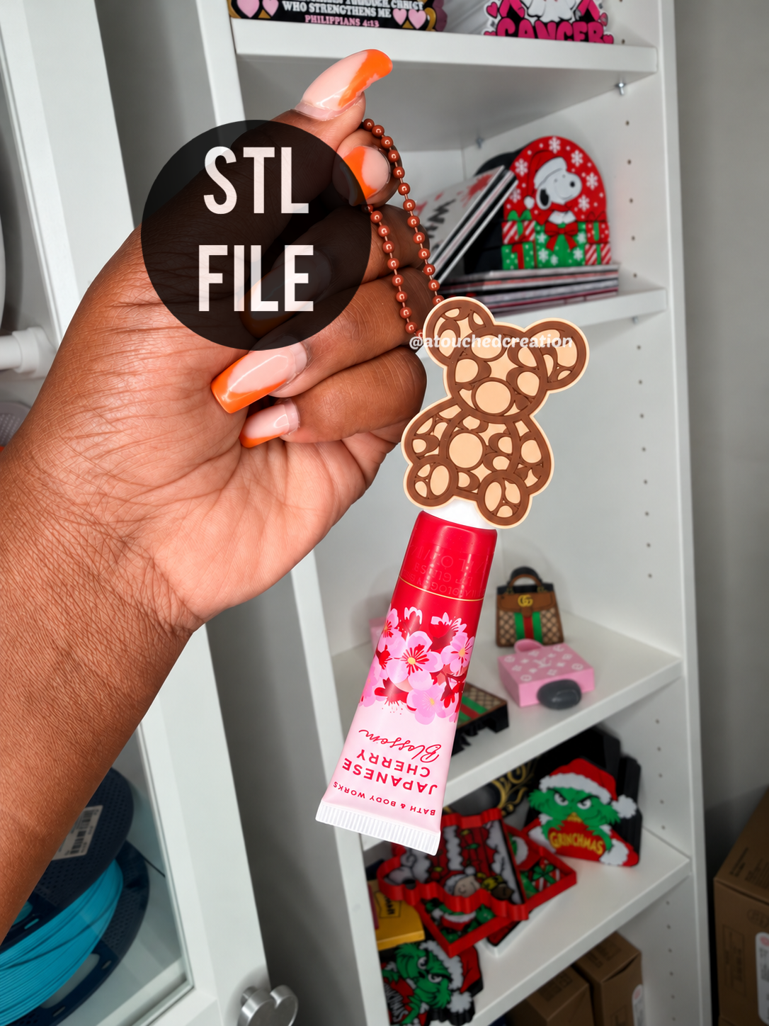 C Bear Gloss Holder | Digital File 3MF