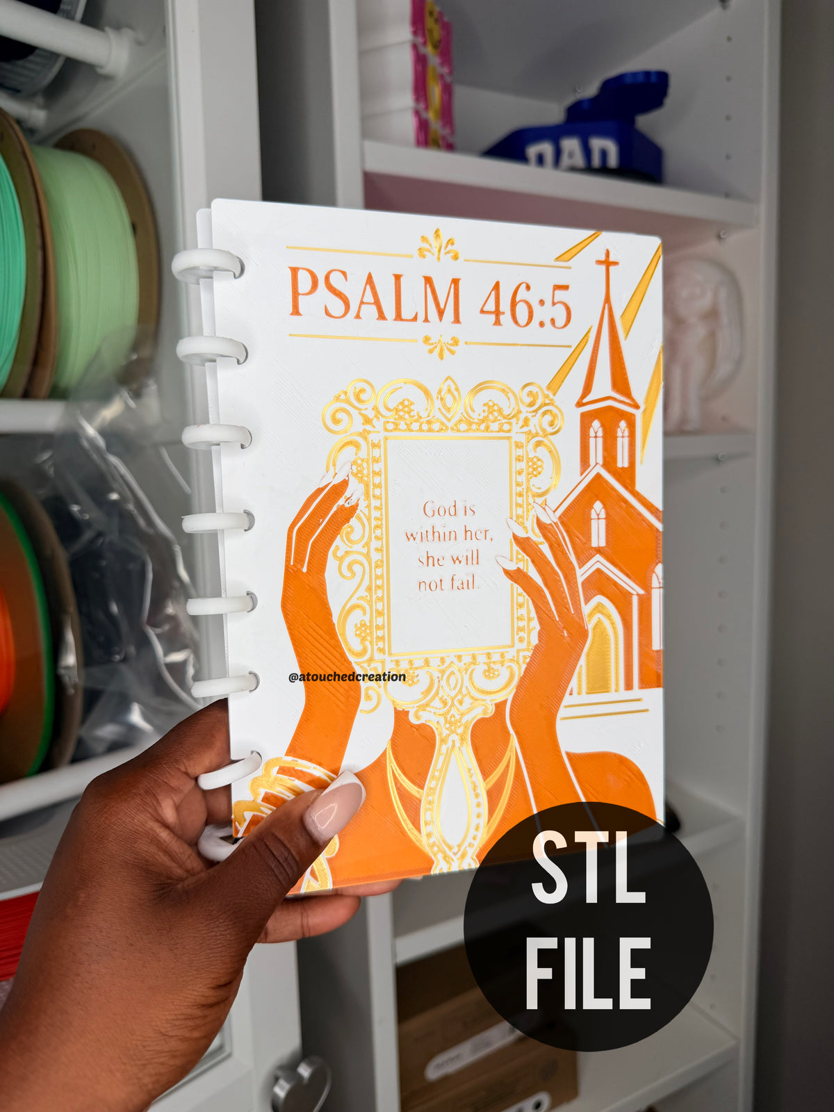 Psalm 46:5 notebook 3MF File