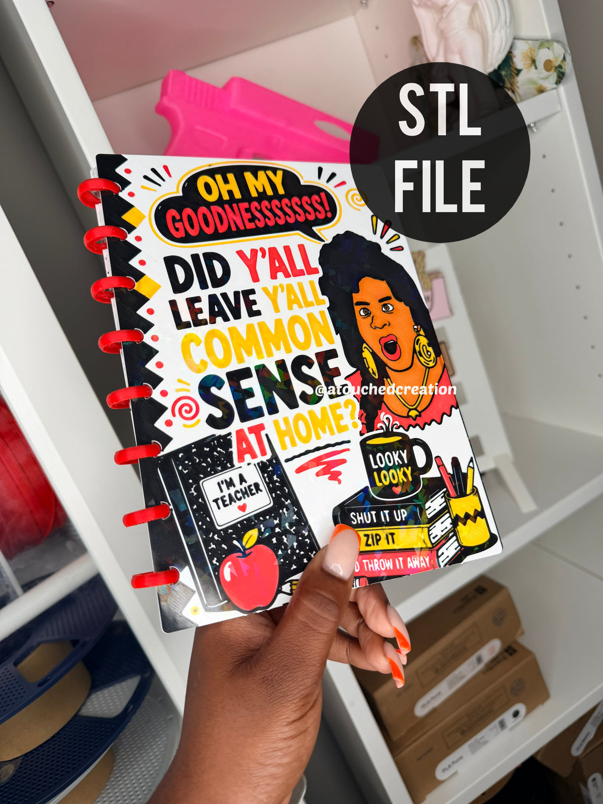 LOOKY LOOK notebook 3MF File