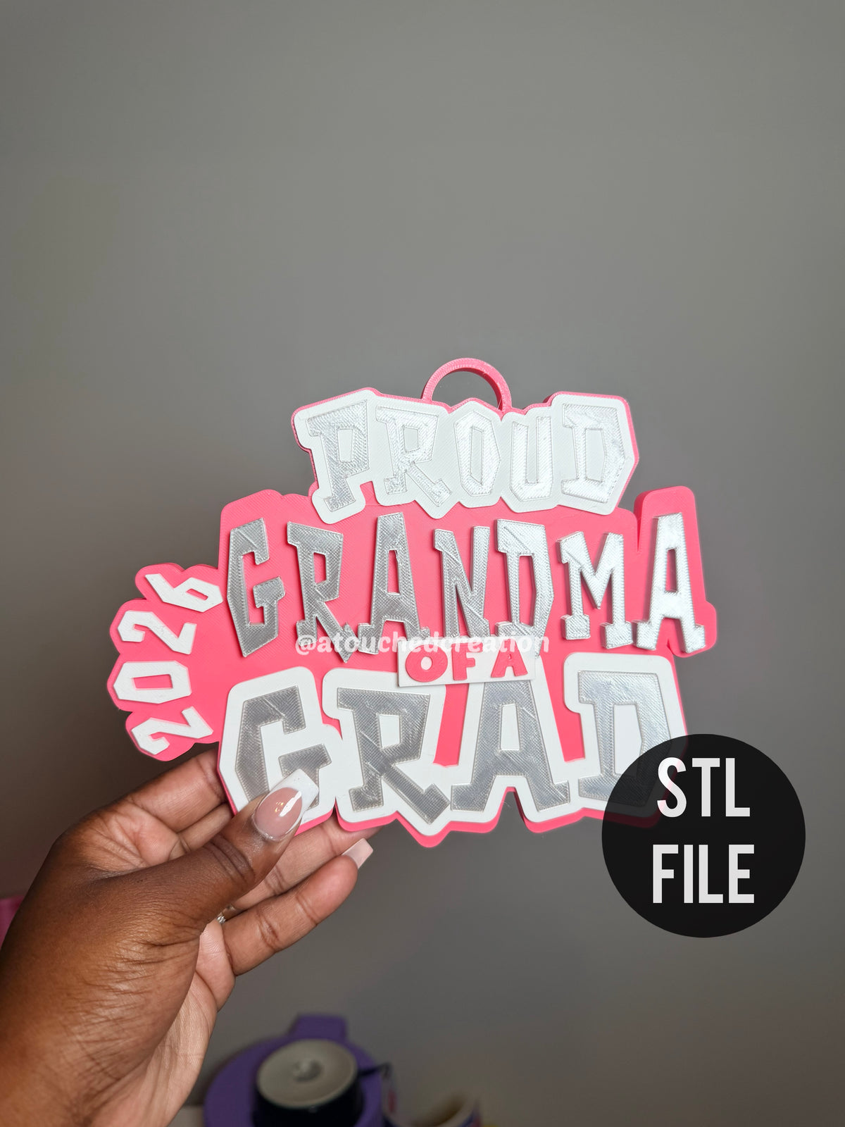 Proud Grandma Hype Chain 3MF | STL File