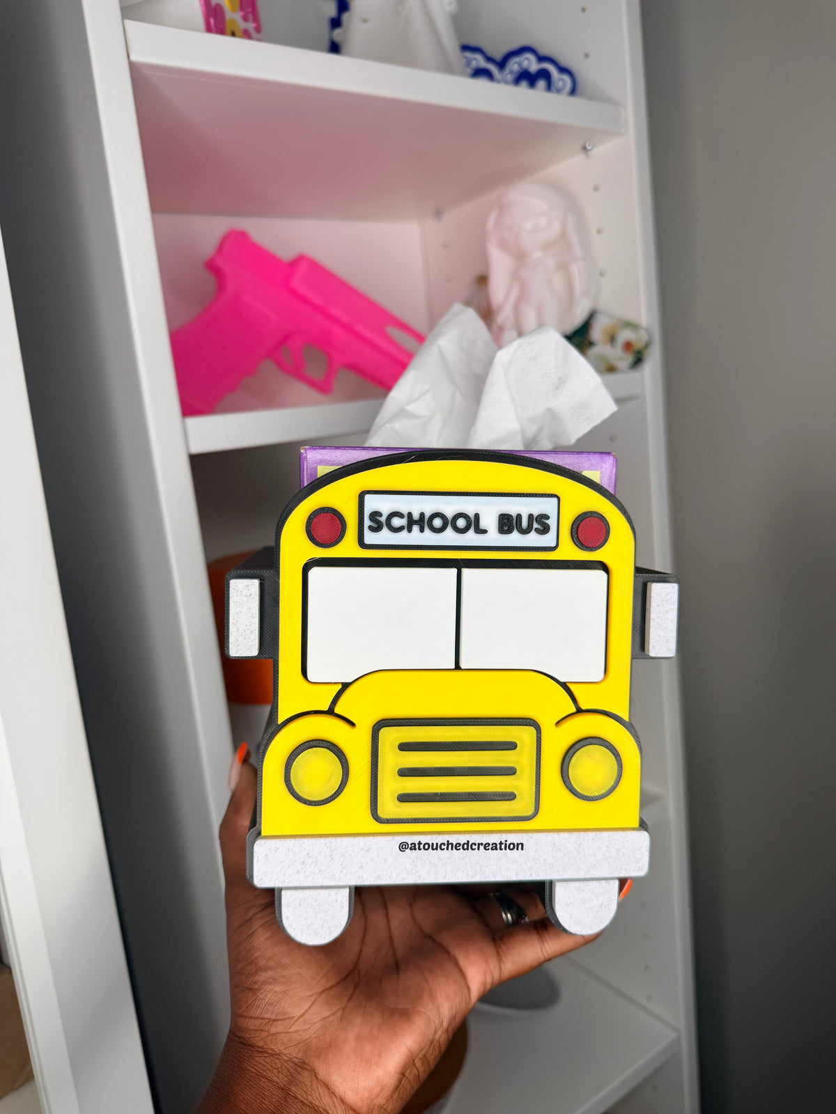 School Bus Tissue Box