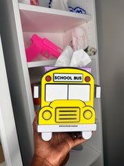 School Bus Tissue Box